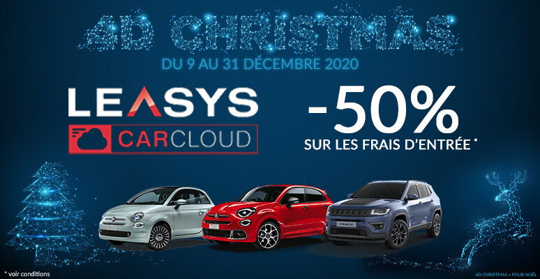 50% sur les offres Leasys CarCloud pour Décembre 2020