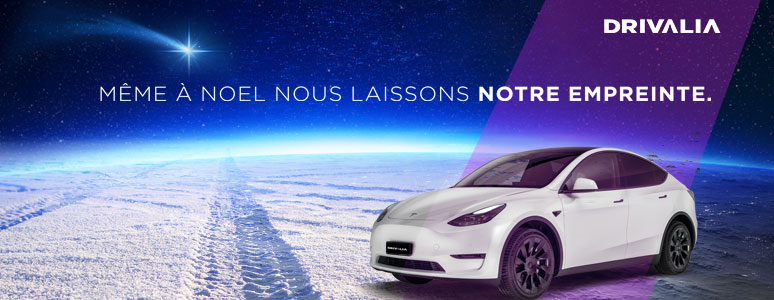 Drivalia vous fait cadeau de 249€ sur votre abonnement CarCloud Tesla jusqu'au 31 décembre