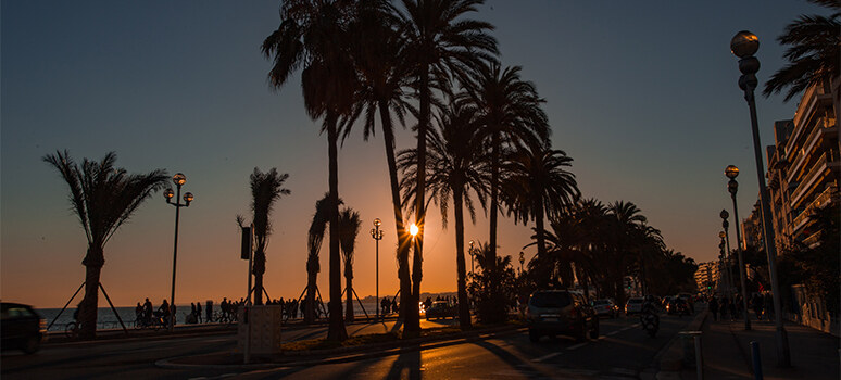 Visiter Nice en couple pour voir le coucher de soleil